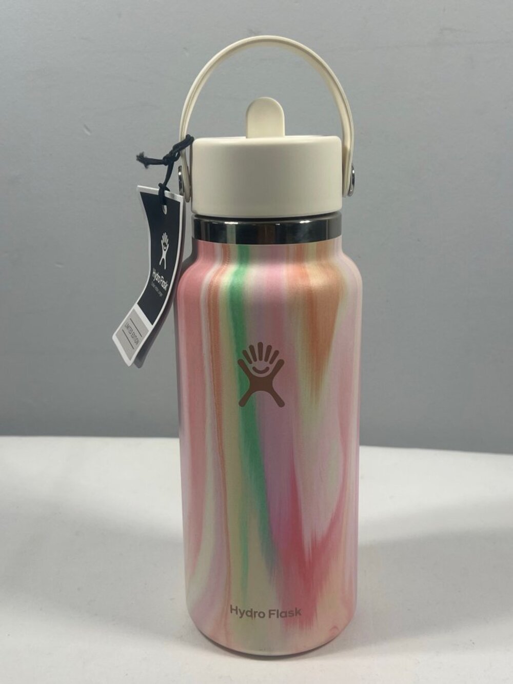 Limited Edition Hydro Flask Swirl Wide Flex Straw Cap Stainless Steel Tumbler 32